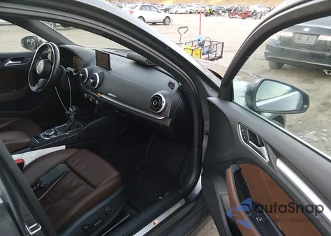 2017 Audi A3 2.0T Premium z USA, uszkodzony, nr VIN WAUJ8GFF1H1006197